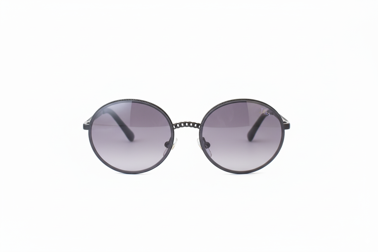 Rhinestone Embellished Round Sunglasses for Women