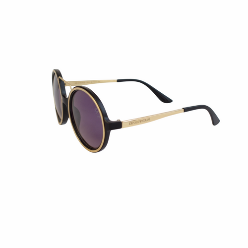 Steampunk Inspired Round Sunglasses with a Double Brow Bar.