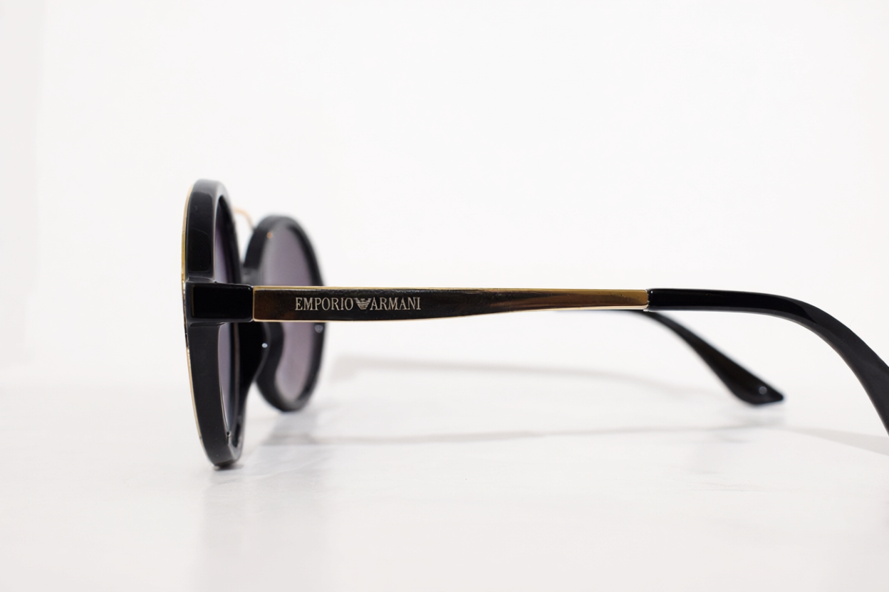 Steampunk Inspired Round Sunglasses with a Double Brow Bar.