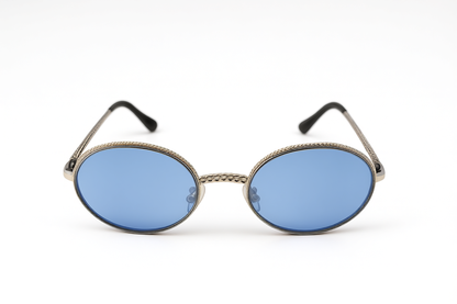 Rhinestone Embellished Round Sunglasses for Women