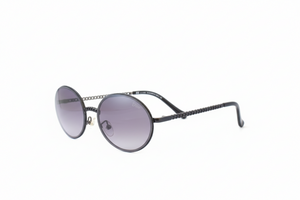 Black frame with purple lens