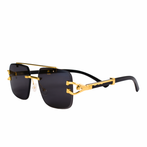 Vintage Luxury Panther TikTok Trendy Rimless Sunglasses for Men